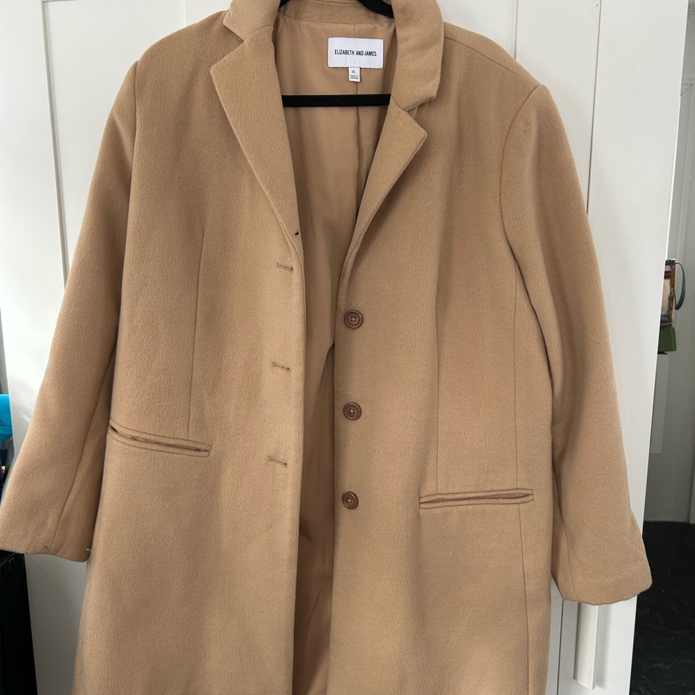 Elizabeth and James Camel Trench Coat